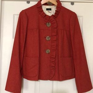J Crew burnt orange jacket
